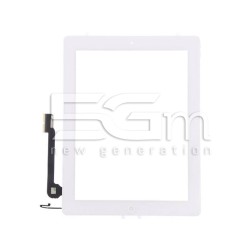 Ipad 4 White Touch Screen + Home Button Flat