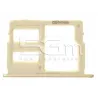 Supporto Dual Sim Card/SD Card Gold Samsung SM-J530