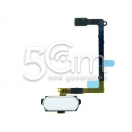 Tasto Home Bianco + Flat Cable Samsung SM-G920 S6 Ori