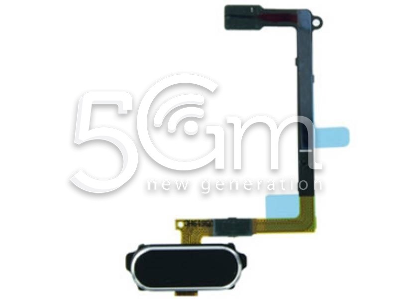 Tasto Home Nero + Flat Cable Samsung SM-G920 S6 