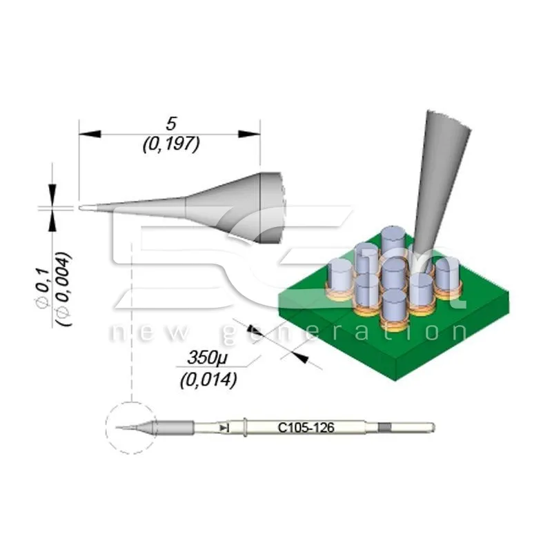 Punta di Ricambio JBC Long Life C120-002
