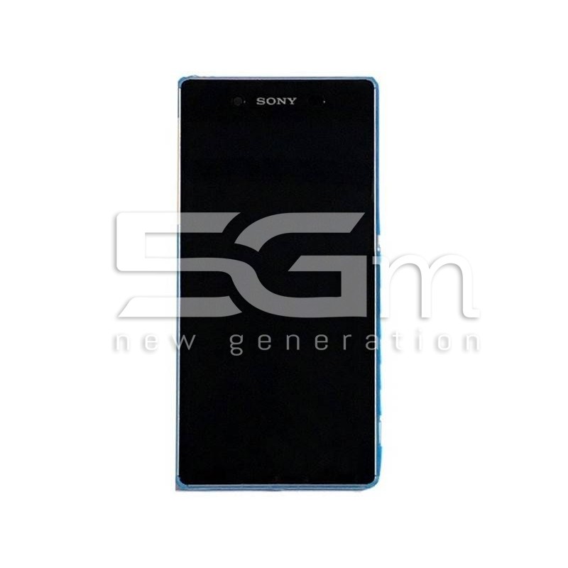 Xperia Z3+ Dual E6533 Black Touch Display + "Aqua Green" Frame