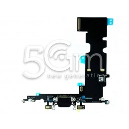 Connettore Di Ricarica Nero Flat Cable iPhone 8 Plus