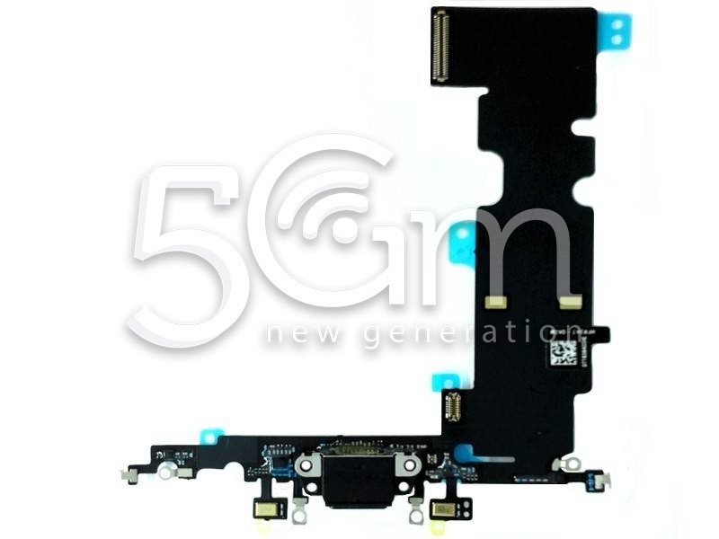 Connettore Di Ricarica Nero Flat Cable iPhone 8 Plus