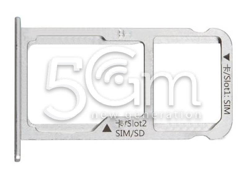Sim Card Holder + Micro SD Silver Huawei  Mate 9