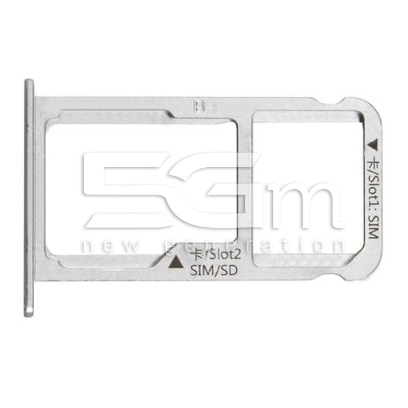 Sim Card Holder + Micro SD Silver Huawei  Mate 9