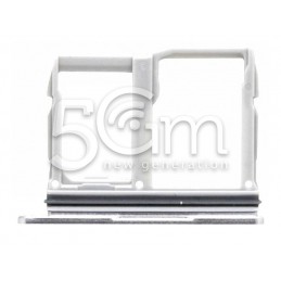 Sim Card Holder + Micro SD Silver  LG G6 H870