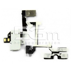 Flat Cable Bianco Jack Iphone 4g