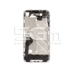 Middle Board + Tasto Home Nero Completo Iphone 4