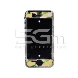 Middle Board + Tasto Home Nero Completo Iphone 4