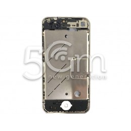 Middle Board + Tasto Home Bianco Completo Iphone 4