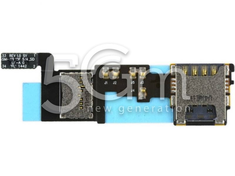 Samsung N910 Full Sim Card Reader Flex Cable