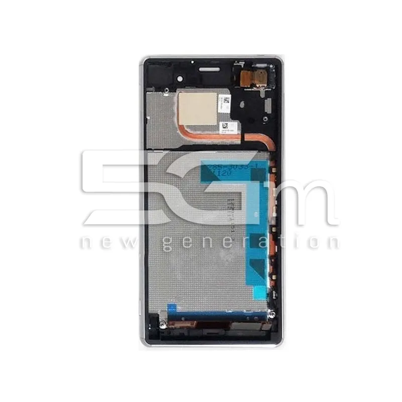 Xperia Z3 Dual Sim D6633 White Touch Display + Frame 