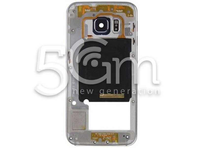 Samsung SM-G925 S6 Edge Full Dark Silver Middle Frame