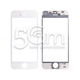 Vetro Bianco Con Pellicola Oca + Frame iPhone 5S