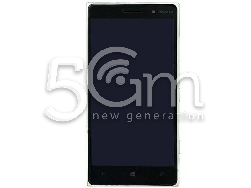Nokia 830 Lumia Black Touch Display + Silver Frame