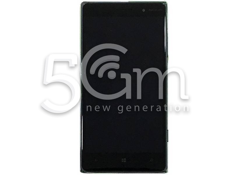 Nokia 830 Lumia Black Touch Display + Dark Grey Frame