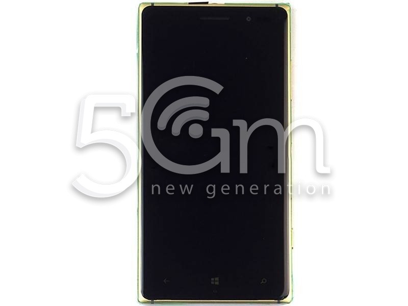 Nokia 830 Lumia Black Touch Display + Frame for Gold Version