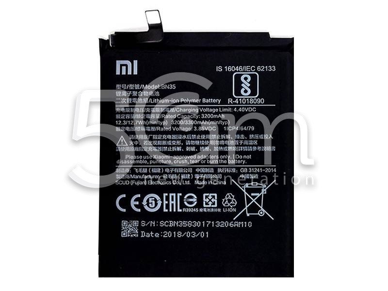 Batteria BN35 3200 mAh Xiaomi Redmi 5