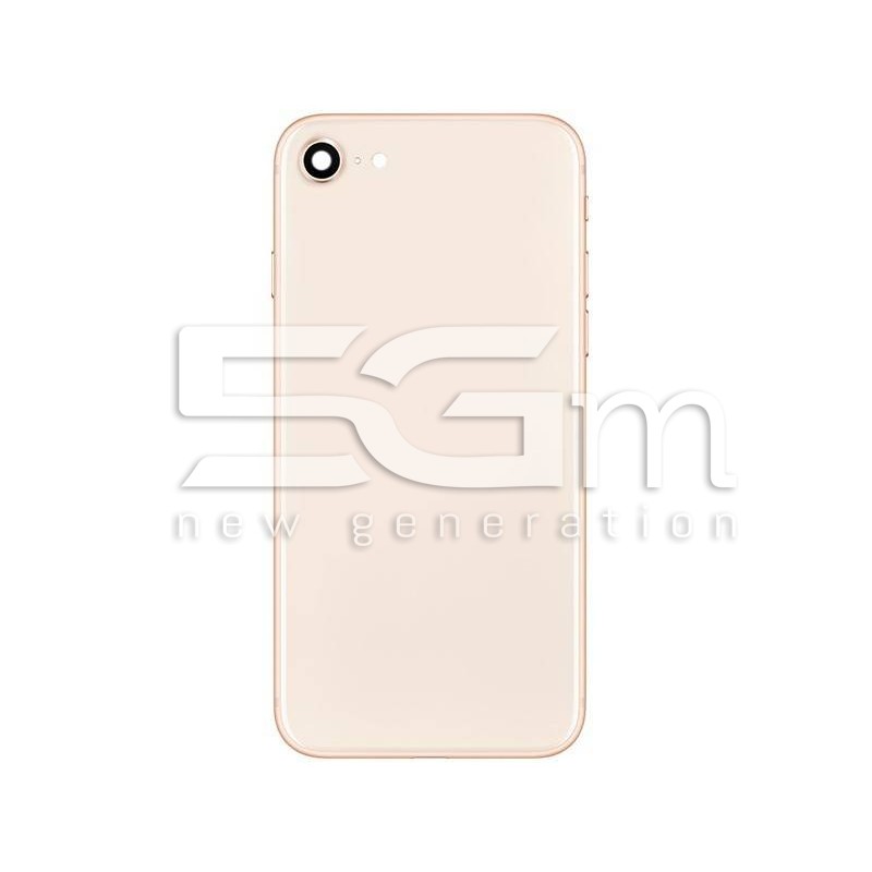 Retro Cover Rose Gold + Frame iPhone 8