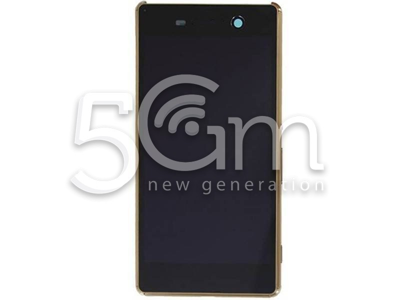 Xperia M5 E5603 Gold Touch Display + Frame 