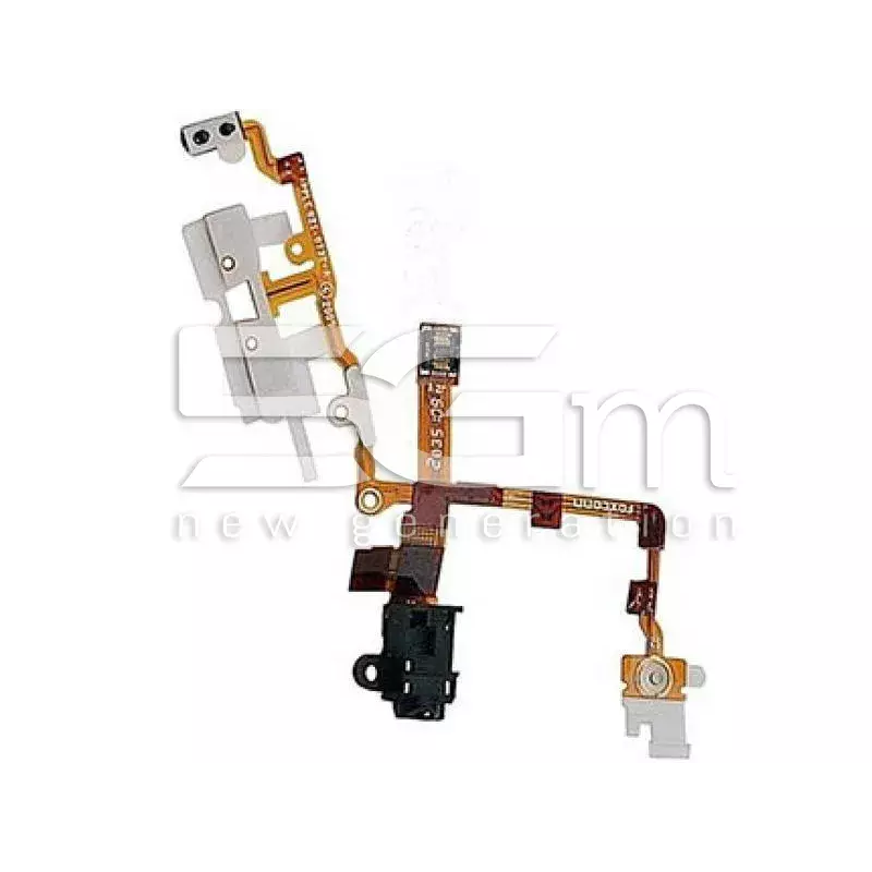Iphone 3gs Black Audio Flat Cable