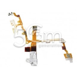 Flat Cable Audio Bianco Iphone 3gs