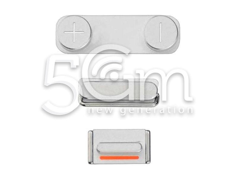 Iphone 5s Grey External Buttons Kit