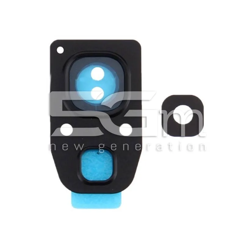 Vetrino + Frame Fotocamera Nero Samsung SM-A520F A5 2017
