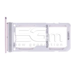 Holder Dual Sim card/SD Card Pink Samsung SM-G950F S8