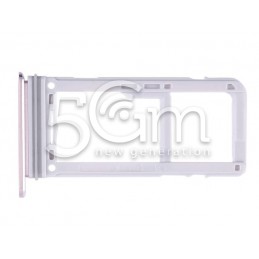 Holder Dual Sim card/SD Card Pink Samsung SM-G950F S8