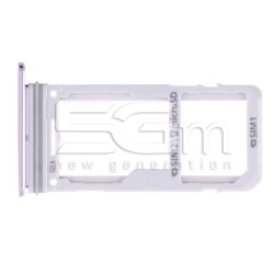 Holder Dual Sim card/SD Card Violet Samsung SM-G950F S8