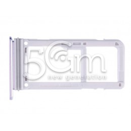 Holder Dual Sim card/SD Card Violet Samsung SM-G950F S8