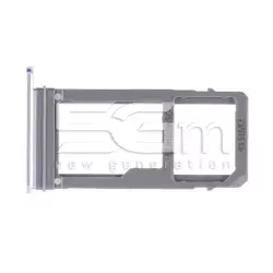 Supporto Dual Sim + Micro SD Light Blue Samsung SM-A720F A7 2017