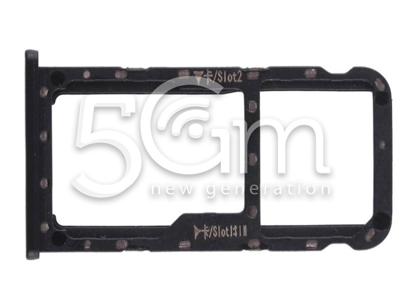 Sim Card Tray + Micro SD Tray Black Huawei Mate 10 Lite