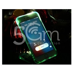 Custodia In Silicone Con Illuminazione a Led Blue iPhone 6 /6S