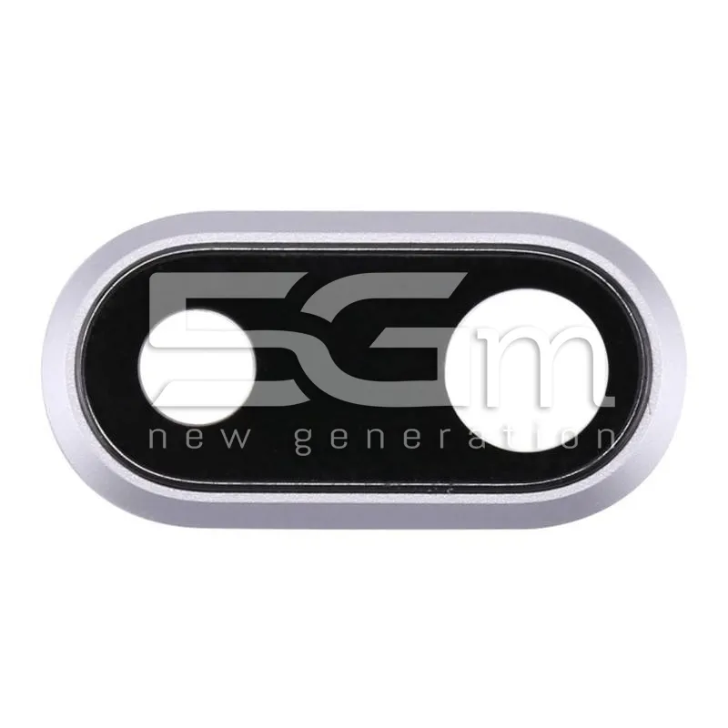 Geam Cameră + Ramă Silver iPhone 8 Plus | 5G-M.com