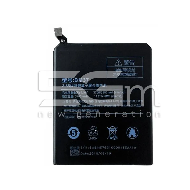 Battery BM37 3700 mAh Xiaomi Mi 5S Plus No Logo | 5G-M Online Store