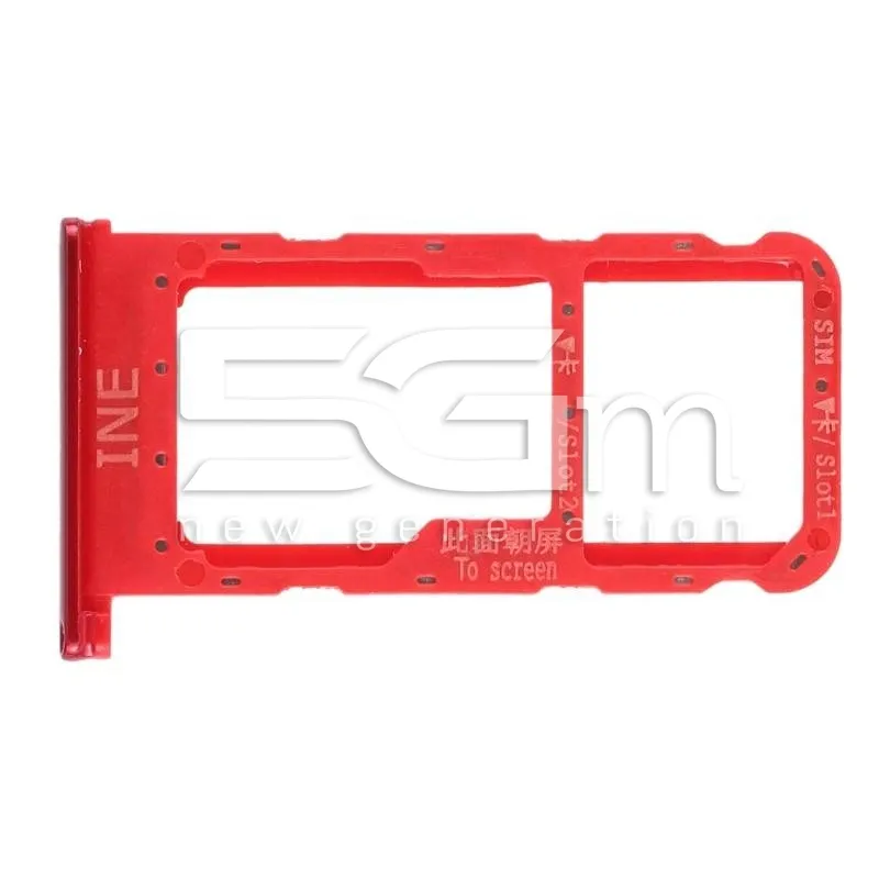 Supporto Sim Card + Micro SD Rosso Huawei P Smart+ INE-LX1 | Store Online 5G-M