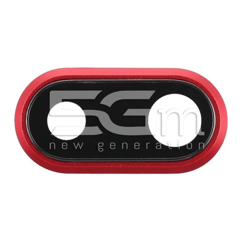 Kamera Glas + Rahmen Rot für iPhone 8 Plus | 5G-M.com
