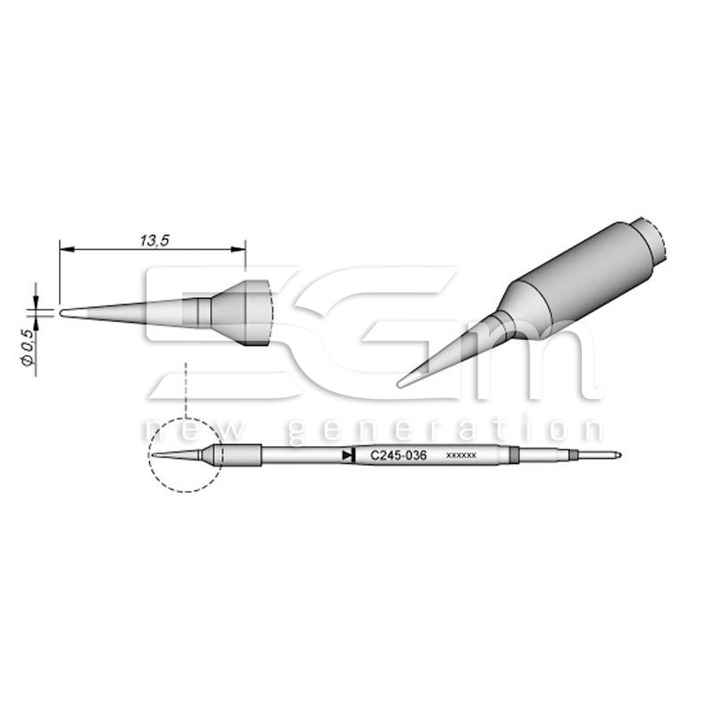 Punta di Ricambio JBC Long Life C245036