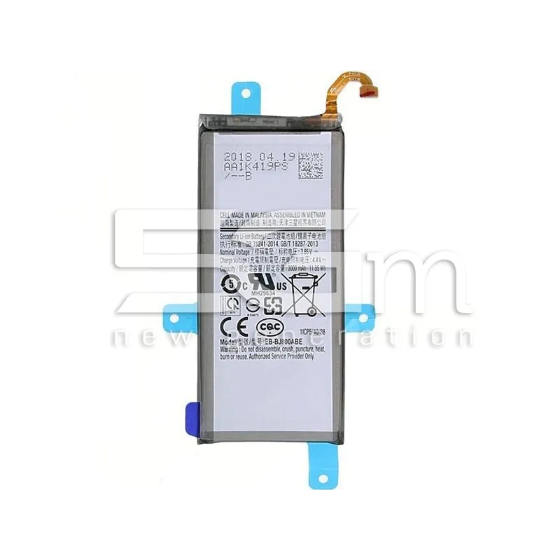 Battery EB-BJ800ABE 3000mAh Samsung SM-A600 A6 2018 No Logo | Loja Online 5G-M