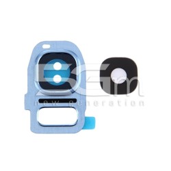 Vetrino + Frame Fotocamera Samsung SM-G935 S7 Edge Vers. Blue