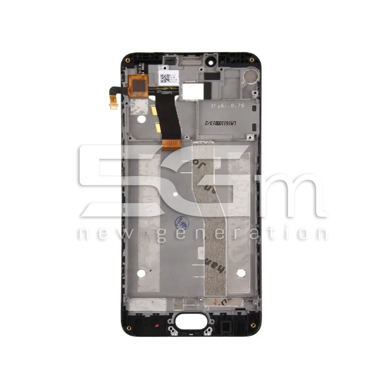 Display Touch Schwarz + Rahmen Meizu M5 | 5G-M.com