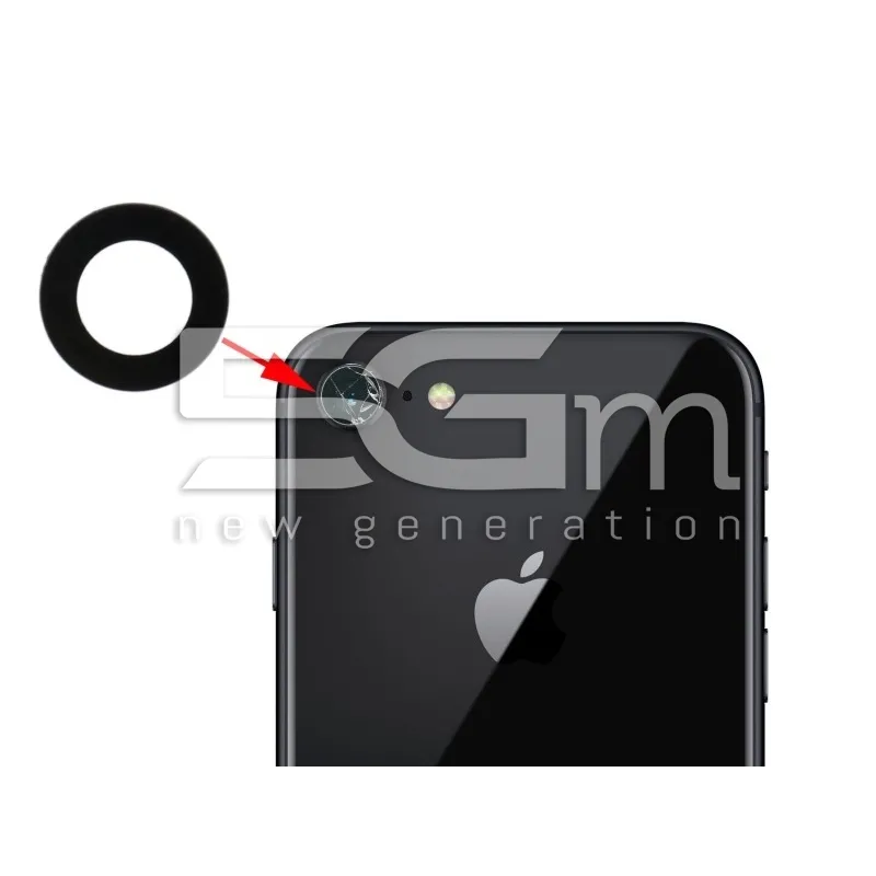Vetrino Fotocamera Nero iPhone 8 | Store Online 5G-M