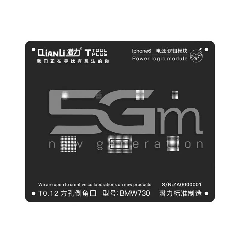 QianLi ToolPlus Black Stencil iPhone 6 Power Logic Module | Store Online 5G-M