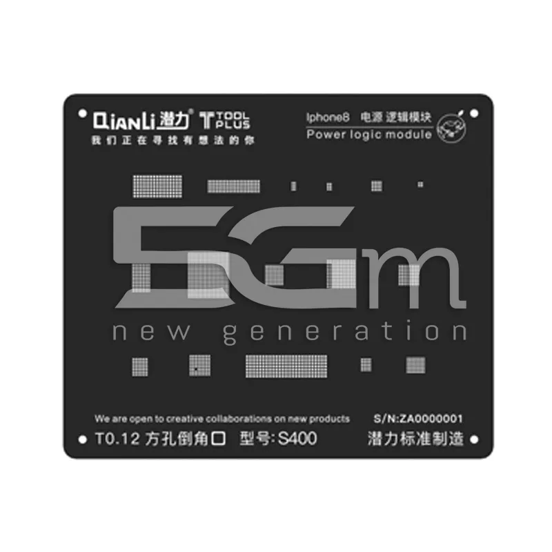QianLi ToolPlus Black Stencil 3D iPhone 8 Power Logic Module | 5G-M Online Store
