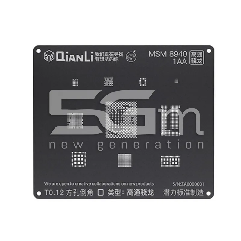 QianLi ToolPlus Black Stencil 3D MSM 8940 1AA | Store Online 5G-M