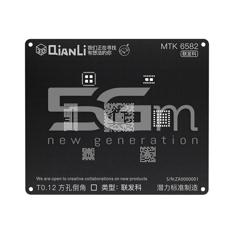 QianLi ToolPlus Schwarze 3D Schablone MTK 6582 | 5G-M Online Shop