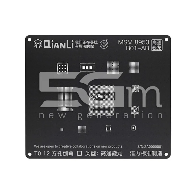 QianLi ToolPlus Schablone Schwarz 3D MSM 8953 B01-AB | Online-Shop 5G-M